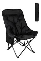 Cadeira Acolchoada Portátil Dobrável Camping Praia 150kg