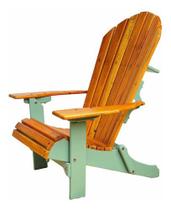 Cadeira Adirondack Jardim Externa Pavão Dobrável Bicolor Verde E Verniz Cadeira Adirondack Jardim Externa Pavão Dobrável Bicolor Verde E Verniz