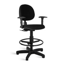 Cadeira Ágata Executiva Caixa Back Braço Regulável Tecido Cor: Preto Cadeira Ágata Executiva Caixa Back Braço Regulável Tecido Cor: Preto