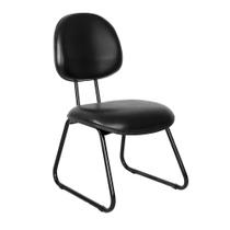 Cadeira Ágata Executiva Pé Sky L Duplo Revestimento Sintético Preto Cadeira Ágata Executiva Pé Sky L Duplo Revestimento Sintético Preto