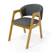 Cadeira Agatha Madeira Maciça Estofada Para Mesa De jantar Cadeira Agatha Madeira Maciça Estofada Para Mesa De jantar