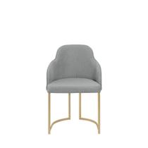 Cadeira Albany - Dourado c/ Stone Carbono - Móveis Província