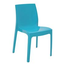 Cadeira Alice Brilho Summa em Polipropileno Azul Tramontina
