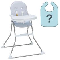 Cadeira Alimentação De Bebê Para Refeição Infantil Até 23Kg Galzerano Nick + Babador