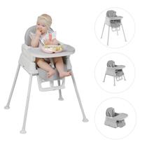 Cadeira Alimentação Infantil 3 Em 1 Harmony Maxi Baby Rosa