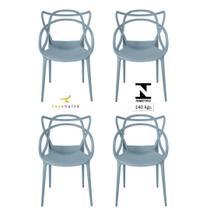 Cadeira Allegra Top Chairs Cinza - kit com 4