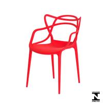Cadeira Allegra Vermelha Sala Cozinha Jantar - Waw Design