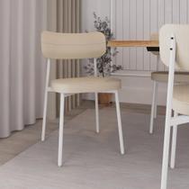 Cadeira Alloa fixa C/4 Pés 50 X 44,7 X 83,8 cm C/1 Un. Pés Brancos