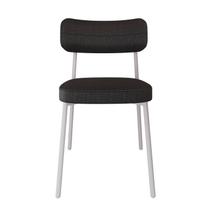 Cadeira Alloa Fixa com 4 Pés 50 x 44,7 x 83,8 cm com 1 Unidade Preto/Branco Epoxi Cadeira Alloa Fixa com 4 Pés 50 x 44,7 x 83,8 cm com 1 Unidade Preto/Branco Epoxi