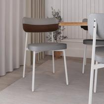 Cadeira Alloa Fixa com 4 Pés 50 X 44,7 X 83,8 Cm com 2 Unidade