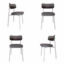 Cadeira Alloa Fixa com 4 Pés 50 X 44,7 X 83,8 Cm com 4 Unidade
