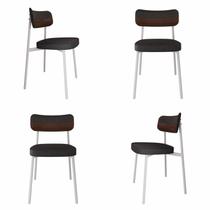 Cadeira Alloa Fixa com 4 Pés 50 X 44,7 X 83,8 Cm com 4 Unidade