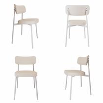 Cadeira Alloa Fixa com 4 Pés 50 X 44,7 X 83,8 Cm com 4 Unidades