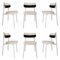 Cadeira Alloa Fixa com 4 Pés 50 X 44,7 X 83,8 Cm com 6 Unidade