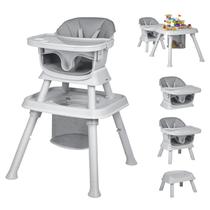 Cadeira alta Albert Baby 8 em 1 se converte em assento elevatório de jantar Cadeira alta Albert Baby 8 em 1 se converte em assento elevatório de jantar