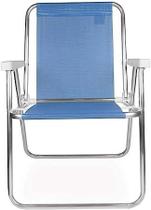 Cadeira Alta Alumínio Mor 110 KG - Azul
