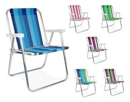 Cadeira Alta Alumínio Mor 2101 Estampas Sortidas Cadeira Alta Alumínio Mor 2101 Estampas Sortidas