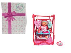 Cadeira alta Baby Doll Play Set Dream Collection 30 cm com acc