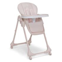 Cadeira Alta Delta Children Little Folks 2 em 1 SlimFold Rosa