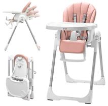 Cadeira alta dobrável para bebês KÜB 3 em 1 com 7 de altura e 4 reclináveis Cadeira alta dobrável para bebês KÜB 3 em 1 com 7 de altura e 4 reclináveis