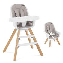 Cadeira Alta Evolur Zoodle 2 em 1 Conversível - Cinza Claro Cadeira Alta Evolur Zoodle 2 em 1 Conversível - Cinza Claro