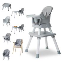 Cadeira Alta Nookbeya 8 em 1 Conversível para Bebês - Cinza Cadeira Alta Nookbeya 8 em 1 Conversível para Bebês - Cinza