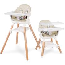 Cadeira Alta para Bebês RICUTON 6 em 1 - Conversível e de Madeira com Bandeja