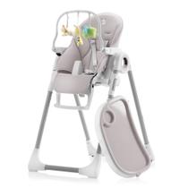 Cadeira alta para bebês Sweety Fox ajustável de 7 alturas cinza Cadeira alta para bebês Sweety Fox ajustável de 7 alturas cinza