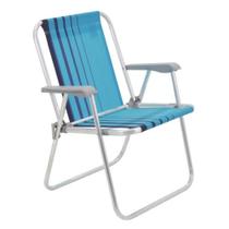 Cadeira alumínio praia alta samoa - tramontina delta - kit c/ 02 un.