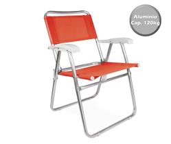 Cadeira Alumínio Praia Camping Piscina Jardim Fashion - 2116 Mor