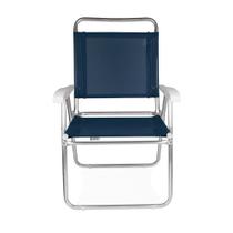 Cadeira Alumínio Praia Encosto Alto Até 120Kg Piscina Camping Master Plus - 2112 Mor Cadeira Alumínio Praia Encosto Alto Até 120Kg Piscina Camping Master Plus - 2112 Mor
