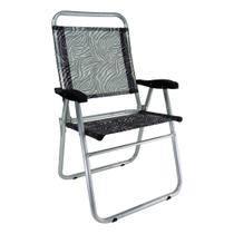 Cadeira Alumínio Reforçada Cancun Plus Colors Zebra Zaka 120 KG