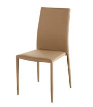 Cadeira Amanda 6606 Estrutura Metal Revestido em Poliester cor Bege Escuro - 44946