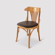 Cadeira Amsterdam de Madeira com Assento Estofado material sintético