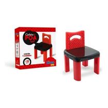 Cadeira Anatômica E Confortável Infantil Poa Red R304 Simotoys