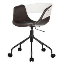 Cadeira ANM6712S Turim Nicole Anima Office PP Cinza Escuro Revestida PU Preto Base Rodízio Preto Cadeira ANM6712S Turim Nicole Anima Office PP Cinza Escuro Revestida PU Preto Base Rodízio Preto