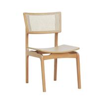 Cadeira Apollo Madeira Maciça Encosto Telinha Assento Anatômico Madeira