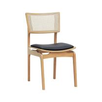 Cadeira Apollo Madeira Maciça Encosto Telinha Assento Anatômico - Natural