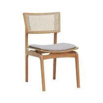 Cadeira Apollo Madeira Maciça Encosto Telinha Assento Anatômico - Natural