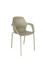 Cadeira Aproximação Interlocutor Fixa Beau Com 4 pés de Aço Tubular Cappuccino Com Braços Bhoff Cadeira Aproximação Interlocutor Fixa Beau Com 4 pés de Aço Tubular Cappuccino Com Braços Bhoff