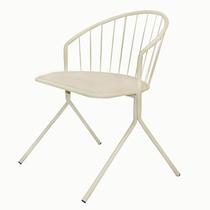 Cadeira Aramis Decorativa Bege - Overseas