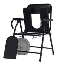 Cadeira Assento Sanitario Acochoado Vaso Idoso PCD Banho Banheiro Gestante Dobravel Almofadada Confortavel Resistente