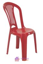 Cadeira Atlântida Economy Sem Braços Vermelha