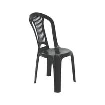 Cadeira Atlântida Tramontina Sem Braços Preta Tramontina