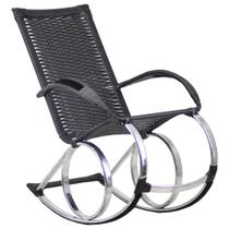 Cadeira Balanço em Alumínio e Fibra Sintética Conforto Trama