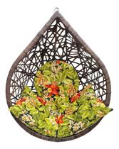 Cadeira Balanço Gota Ninho Fibra Sintética Alumínio Suspenso Cadeira Balanço Gota Ninho Fibra Sintética Alumínio Suspenso