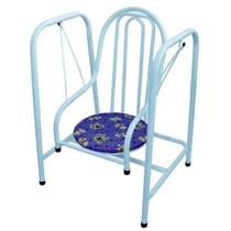 Cadeira Balanço Infantil Brincar Utilaço Azul Ou Rosa 1 Un