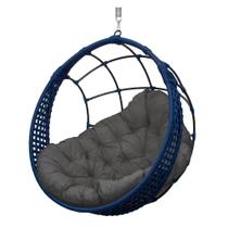 Cadeira Balanço Ninho Suspenso em Corda Náutica Luxo