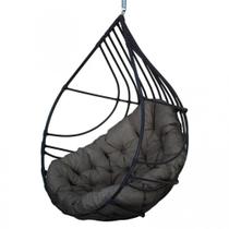 Cadeira Balanço Ninho Suspenso Gota de Fibra com Almofada Impermeável Acesse Móveis