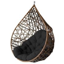 Cadeira Balanço Ninho Suspenso Gota Tramado com Almofada Impermeável